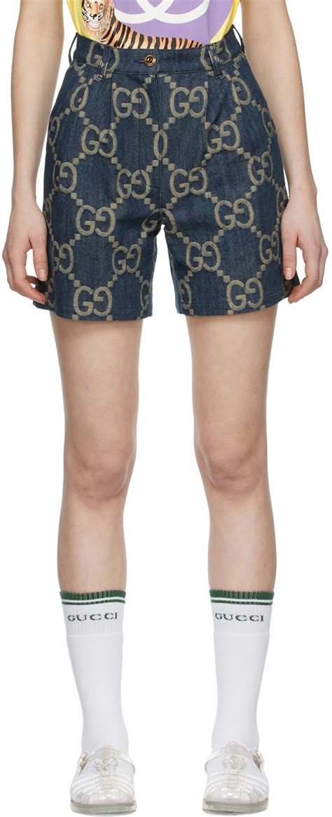 gucci short set women's|gucci denim shorts.